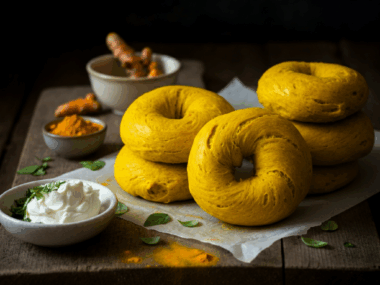 Turmeric Bagel Holes