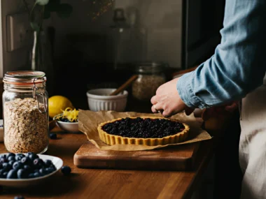 Blueberry Lemon Drizzle Baked Oats Recipe